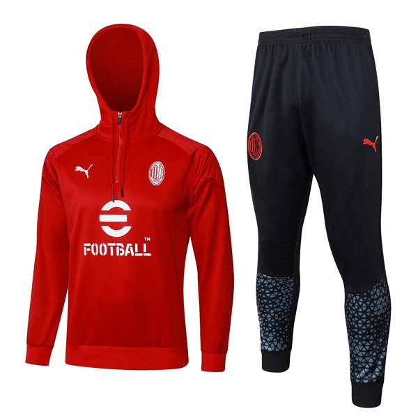 Sweat Shirt Capuche AC Milan 2024 Rouge 2